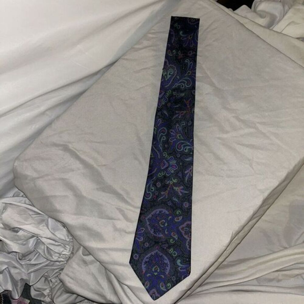 Reine Seide‎ Neck Tie Made In Germany Paisley